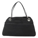 GUCCI GG Canvas Tote Bag Black Silver 121023 Auth 131188-2