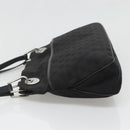 GUCCI GG Canvas Tote Bag Black Silver 121023 Auth 131188-4
