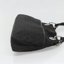 GUCCI GG Canvas Tote Bag Black Silver 121023 Auth 131188-5