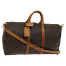 LOUIS VUITTON Monogram Keepall Bandouliere 50 Boston Bag M41416 LV Auth 131192-1