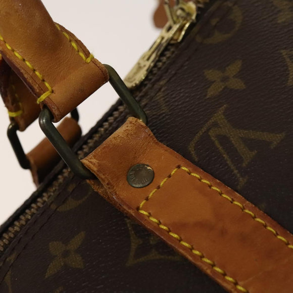 LOUIS VUITTON Monogram Keepall Bandouliere 50 Boston Bag M41416 LV Auth 131192