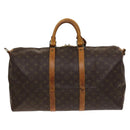 LOUIS VUITTON Monogram Keepall Bandouliere 50 Boston Bag M41416 LV Auth 131192-2