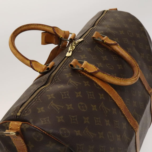LOUIS VUITTON Monogram Keepall Bandouliere 50 Boston Bag M41416 LV Auth 131192