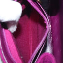 CHANEL Matelasse Hand Bag cotton Purple Gold CC Auth 131194-22