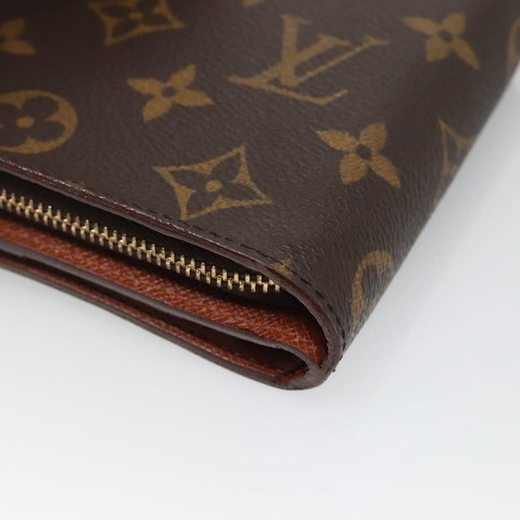 LOUIS VUITTON Monogram Compact Zip Wallet M61667 LV Auth 131202