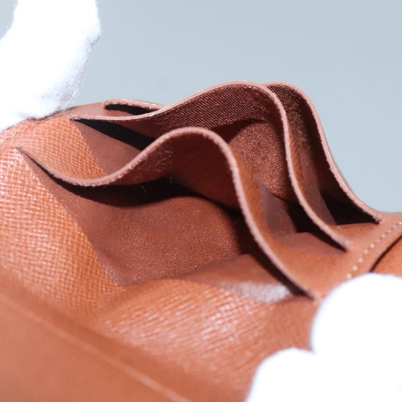 LOUIS VUITTON Monogram Compact Zip Wallet M61667 LV Auth 131202