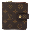 LOUIS VUITTON Monogram Compact Zip Wallet M61667 LV Auth 131202-13
