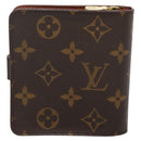 LOUIS VUITTON Monogram Compact Zip Wallet M61667 LV Auth 131202-2