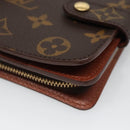 LOUIS VUITTON Monogram Compact Zip Wallet M61667 LV Auth 131202-7