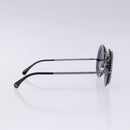 CHANEL Sunglasses plastic Black CC Auth 131207V-4