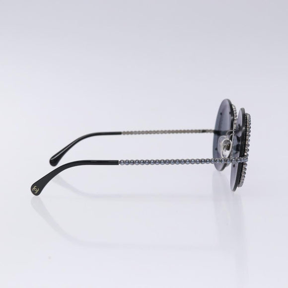 CHANEL Sunglasses plastic Black CC Auth 131207V