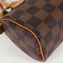 LOUIS VUITTON Damier Ebene Mini Speedy Hand Bag SPO N41536 LV Auth 131209SV-14