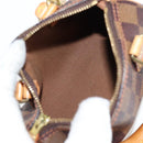 LOUIS VUITTON Damier Ebene Mini Speedy Hand Bag SPO N41536 LV Auth 131209SV-10