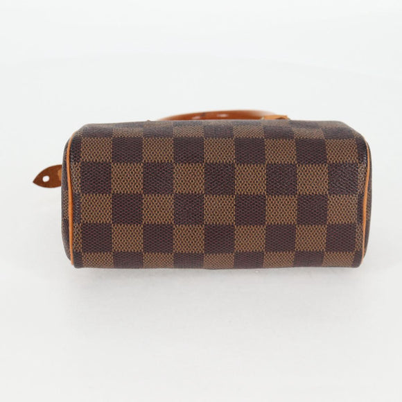 LOUIS VUITTON Damier Ebene Mini Speedy Hand Bag SPO N41536 LV Auth 131209SV