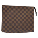 LOUIS VUITTON Damier Ebene Poche Toilette 26 Pouch N47543 LV Auth 131222-1