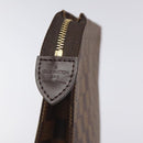 LOUIS VUITTON Damier Ebene Poche Toilette 26 Pouch N47543 LV Auth 131222-8