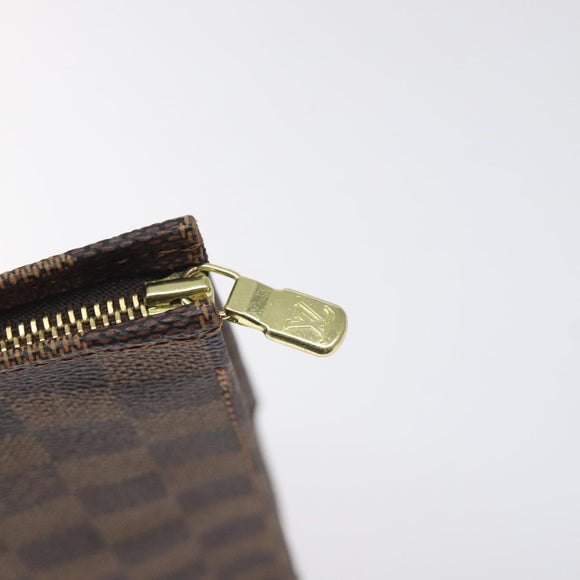 LOUIS VUITTON Damier Ebene Poche Toilette 26 Pouch N47543 LV Auth 131222