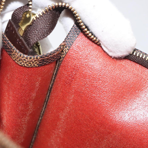 LOUIS VUITTON Damier Ebene Poche Toilette 26 Pouch N47543 LV Auth 131222