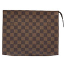 LOUIS VUITTON Damier Ebene Poche Toilette 26 Pouch N47543 LV Auth 131222-13