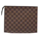 LOUIS VUITTON Damier Ebene Poche Toilette 26 Pouch N47543 LV Auth 131222-2