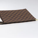 LOUIS VUITTON Damier Ebene Poche Toilette 26 Pouch N47543 LV Auth 131222-5