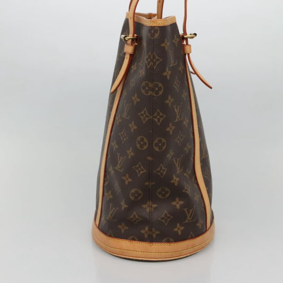 LOUIS VUITTON Monogram Bucket GM Shoulder Bag M42236 LV Auth 131231