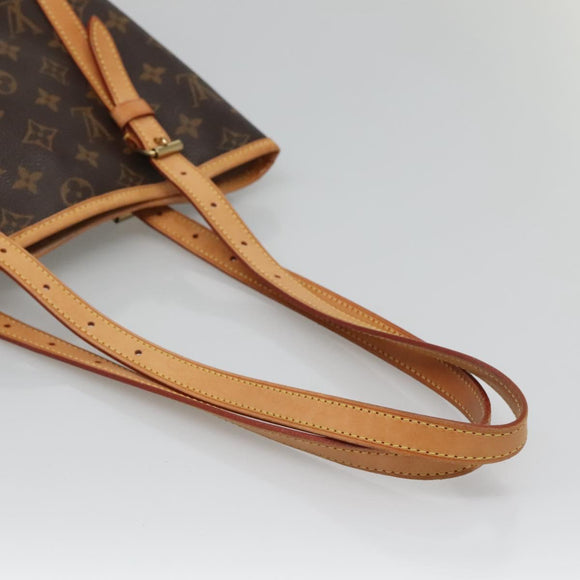 LOUIS VUITTON Monogram Bucket GM Shoulder Bag M42236 LV Auth 131231
