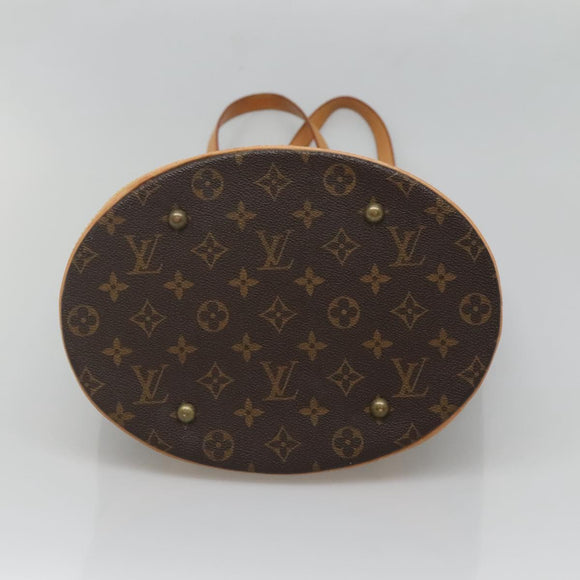 LOUIS VUITTON Monogram Bucket GM Shoulder Bag M42236 LV Auth 131231
