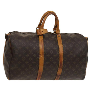 LOUIS VUITTON Monogram Keepall Bandouliere 45 Boston Bag M41418 LV Auth 131247