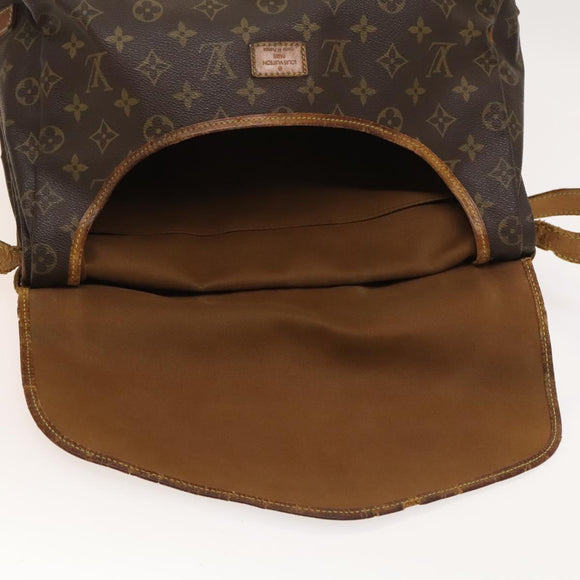 LOUIS VUITTON Monogram Saumur 30 Shoulder Bag M42256 LV Auth 131254