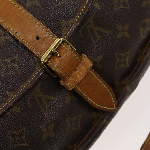 LOUIS VUITTON Monogram Saumur 30 Shoulder Bag M42256 LV Auth 131254