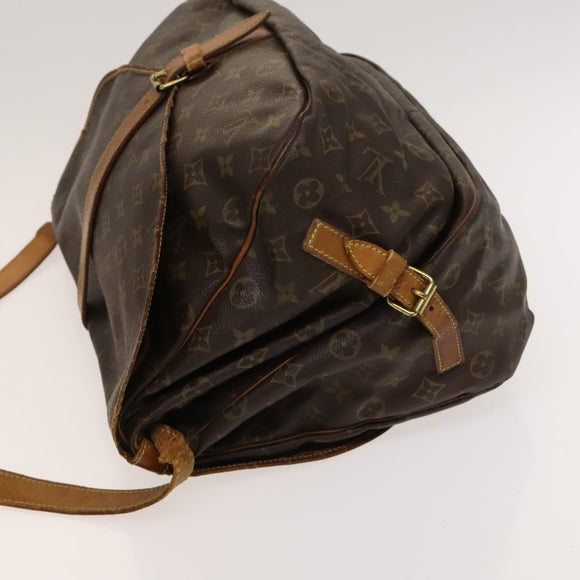 LOUIS VUITTON Monogram Saumur 30 Shoulder Bag M42256 LV Auth 131254