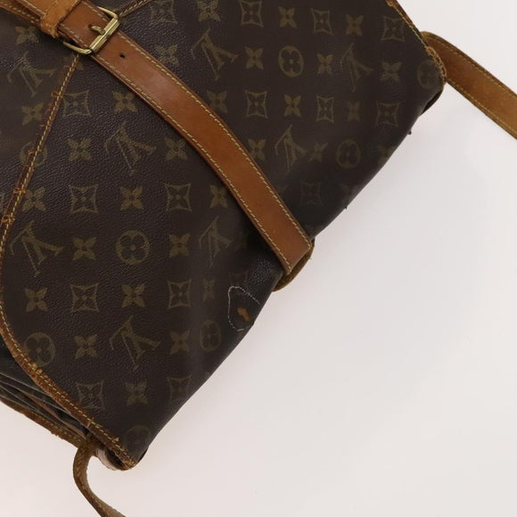 LOUIS VUITTON Monogram Saumur 30 Shoulder Bag M42256 LV Auth 131254