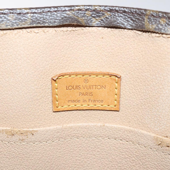 LOUIS VUITTON Monogram Sac Plat Hand Bag M51140 LV Auth 131256