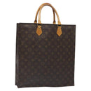 LOUIS VUITTON Monogram Sac Plat Hand Bag M51140 LV Auth 131256-1