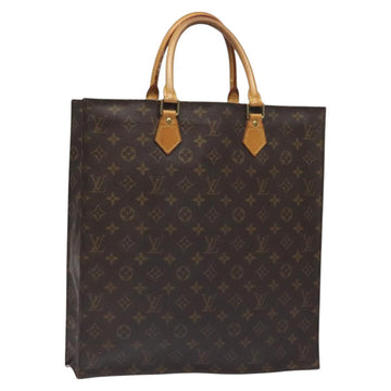 LOUIS VUITTON Monogram Sac Plat Hand Bag M51140 LV Auth 131256