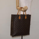 LOUIS VUITTON Monogram Sac Plat Hand Bag M51140 LV Auth 131256-21