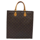 LOUIS VUITTON Monogram Sac Plat Hand Bag M51140 LV Auth 131256-2