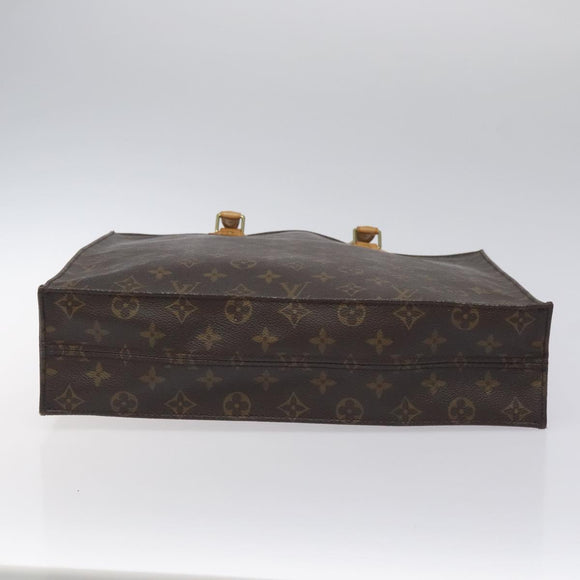 LOUIS VUITTON Monogram Sac Plat Hand Bag M51140 LV Auth 131256