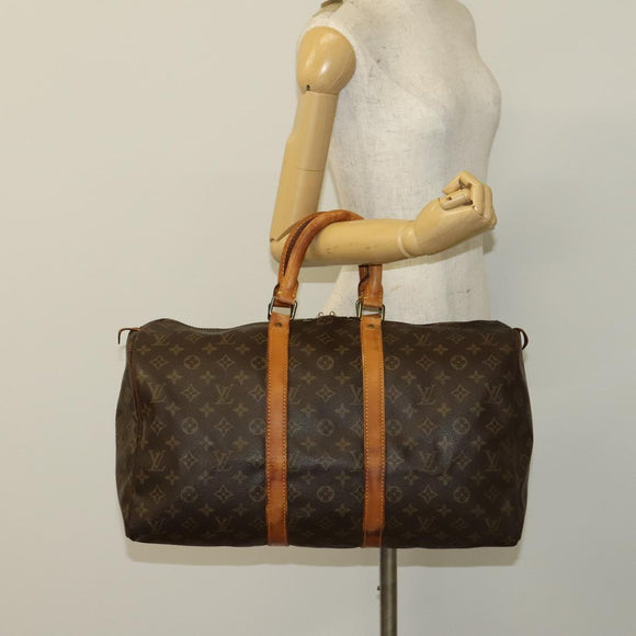 LOUIS VUITTON Monogram Keepall 45 Boston Bag M41428 LV Auth 131263