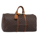 LOUIS VUITTON Monogram Keepall 50 Boston Bag M41426 LV Auth 131264-1