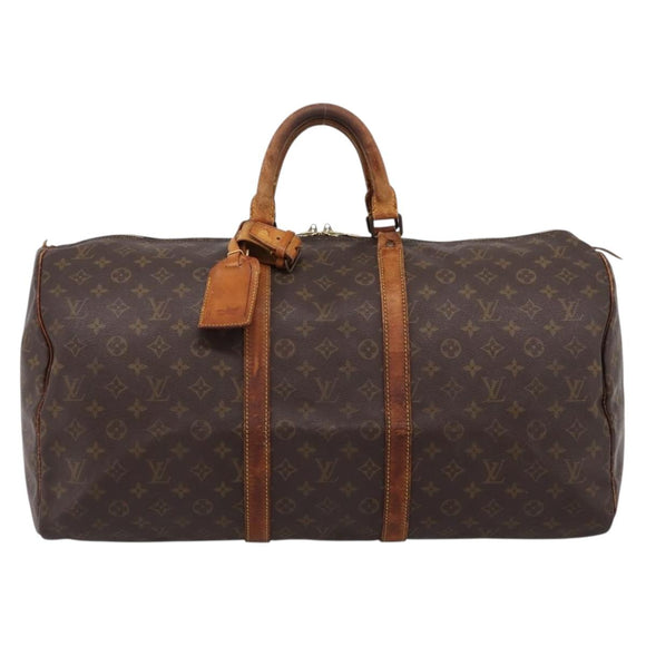 LOUIS VUITTON Monogram Keepall 50 Boston Bag M41426 LV Auth 131264