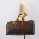 LOUIS VUITTON Monogram Keepall 50 Boston Bag M41426 LV Auth 131264-24