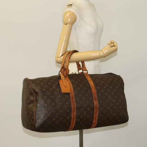LOUIS VUITTON Monogram Keepall 50 Boston Bag M41426 LV Auth 131264