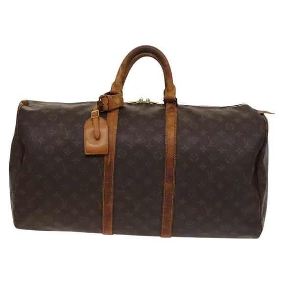 LOUIS VUITTON Monogram Keepall 50 Boston Bag M41426 LV Auth 131264