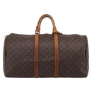 LOUIS VUITTON Monogram Keepall 50 Boston Bag M41426 LV Auth 131264-2