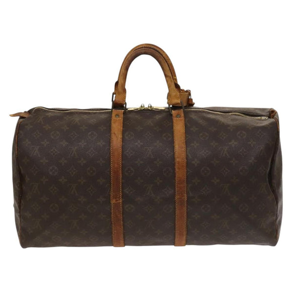 LOUIS VUITTON Monogram Keepall 50 Boston Bag M41426 LV Auth 131264
