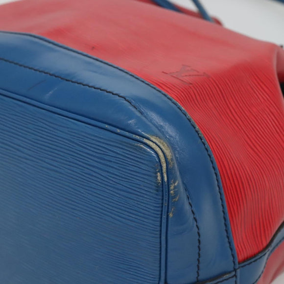 LOUIS VUITTON Epi Noe Shoulder Bag Bicolor Red Blue M44084 LV Auth 131274