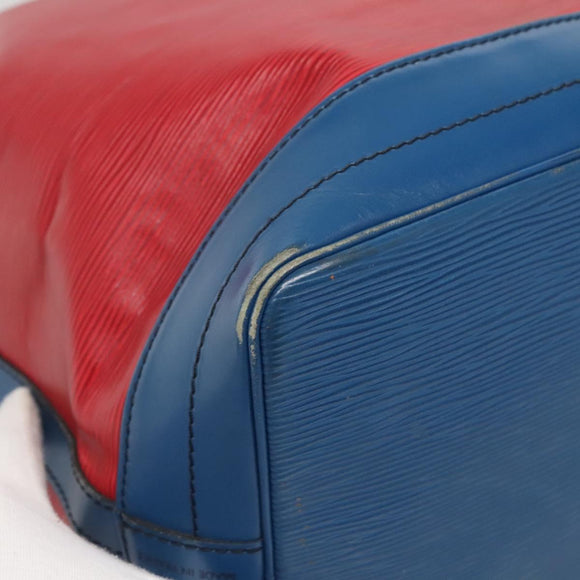 LOUIS VUITTON Epi Noe Shoulder Bag Bicolor Red Blue M44084 LV Auth 131274
