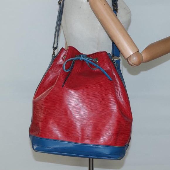LOUIS VUITTON Epi Noe Shoulder Bag Bicolor Red Blue M44084 LV Auth 131274